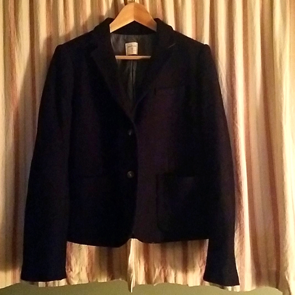 Navy Wool Blazer
